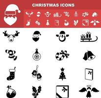 christmas icons vector