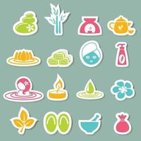 Spa icons set vector