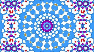 Colorful Hypnotic  Symmetric Kaleidoscope photo