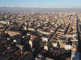 vista aerea de turin foto