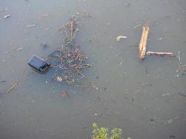 Canal water pollution photo