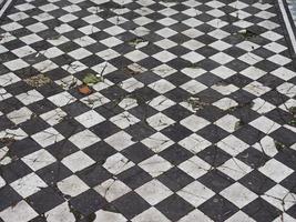 Checkered floor texture background photo
