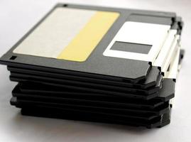 Floppy disks pile photo