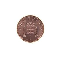 Moneda de 1 centavo, Reino Unido