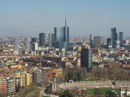 Milan aerial view photo