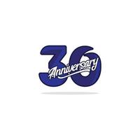 30 Years Anniversary Celebration Vector Template Design Illustration