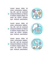 iconos de línea de concepto de infraestructura de carga ev con texto. vector