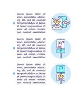 Electric vehicles benefits concept line icons with text. vector