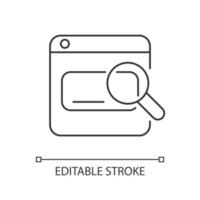 Search engines linear icon vector