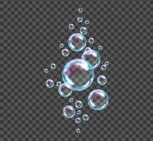 Vector illustration of soap bubbles.