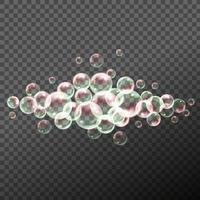 Vector illustration of soap bubbles.