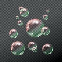 Vector illustration of soap bubbles.