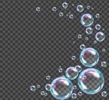 Vector illustration of soap bubbles.