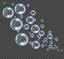 Vector illustration of soap bubbles.