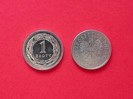 una moneda zloty, Polonia