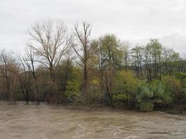 Large river flood photo