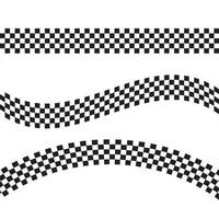 icono de bandera de carrera, ilustración de diseño simple vector