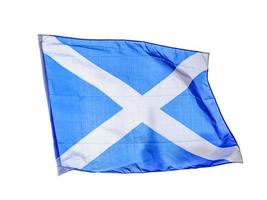 bandera escocesa aislado foto