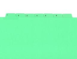 Green document folder photo