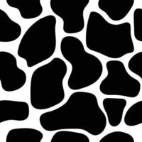 Cow Skin Print Seamless Background Pattern vector