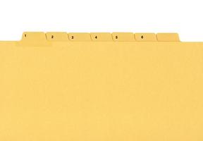 carpeta de archivos amarilla foto