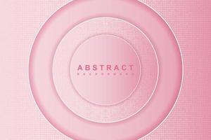 Abstract pink circle layer background with glitters vector