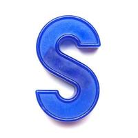 Magnetic uppercase letter S photo