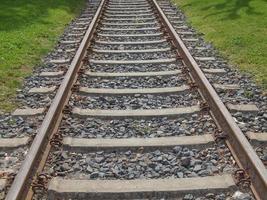 perspectiva de las vías del tren foto