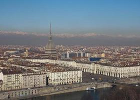 vista aerea de turin foto