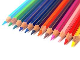 Colour pencils isolated photo