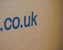 Cardboard box with co uk photo