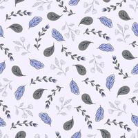 Beautiful botanical leaves Seamless Pattern vector