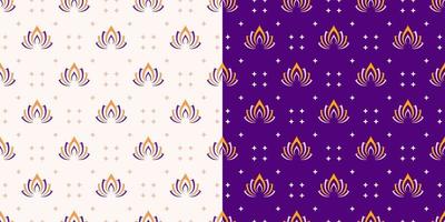 Beautiful simple lotus flower seamless pattern vector