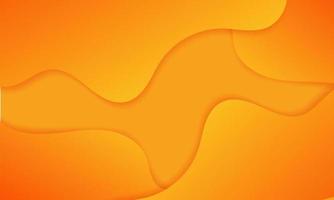 Abstract Orange Fluid Wave Background vector