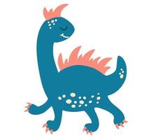 Cute cartoon dinosaur. vector