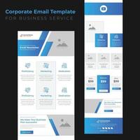 Latest Business Promotional B2B marketing email template design vector