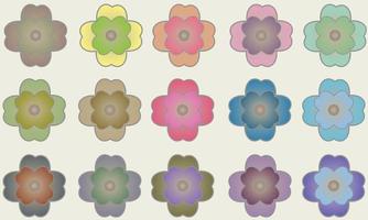 pattern with flower vector