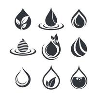 Water drop logo images vector