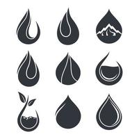 Water drop logo images vector