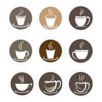 imágenes de taza de cafe logo vector