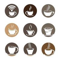 imágenes de taza de cafe logo vector