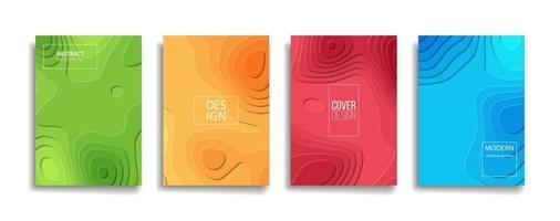 bright gradient color abstract line pattern modern background vector