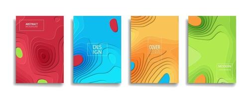 bright gradient color abstract line pattern modern background vector