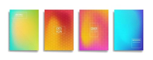 bright gradient color abstract line pattern modern background cover vector