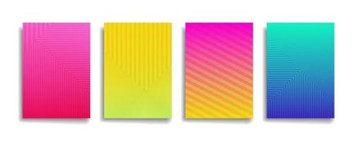 bright gradient color abstract line pattern modern vector background