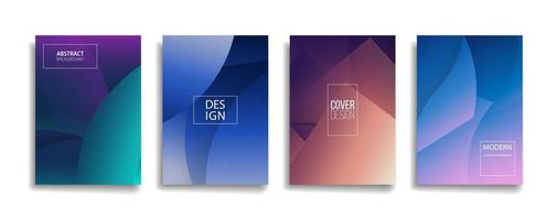 bright gradient color abstract line pattern modern background vector