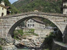 Roman bridge in Pont Saint Martin photo