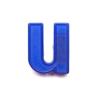 Magnetic lowercase letter U photo