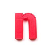 Magnetic lowercase letter N photo