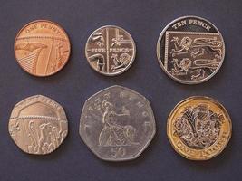 monedas de libra, reino unido